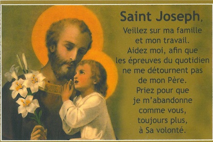 CARTES SAINT JOSEPH PAR LOT DE 20 EX
