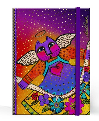 CARNET COUVERTURE RIGIDE - PETIT FORMAT - LB CHATS MULTICOLORES - 100X140MM