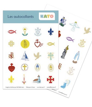 LES P'TITS AUTOCOLLANTS KATO - 2 PLANCHES DE 21X14,8CM