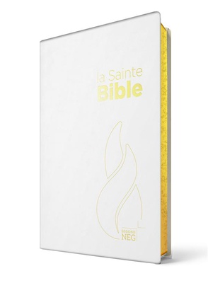 BIBLE SEGOND NEG COMPACTE - COUVERTURE SOUPLE TOILEE BLANCHE, TRANCHES OR