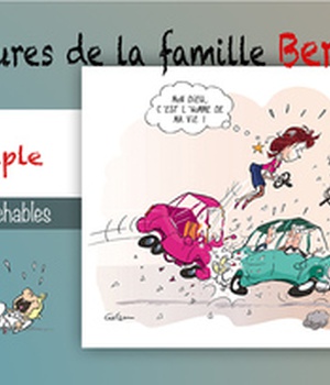 LIVRET COLLECTION : LES AVENTURES DE LA FAMILLE BERGEOME N 5. VIE EN COUPLE - 10 CARTES POSTALES DIF