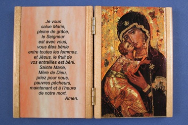 DIPTYQUE BOIS CERISIER VIERGE DE VLADIMIR ET JE VOUS SALUE MARIE 10X14 CM