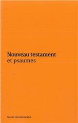NOUVEAU TESTAMENT ET PSAUMES - COUVERTURE VINYLE ORANGE