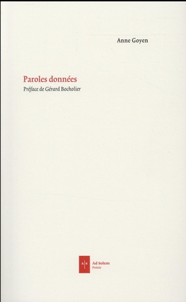 PAROLES DONNEES