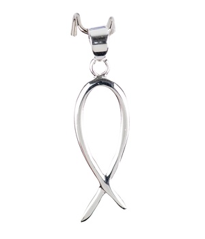 PENDENTIF POISSON EVIDE ARG H 1.8 CM