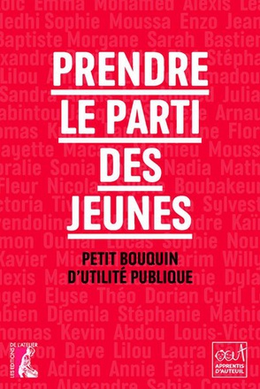 PRENDRE LE PARTI DES JEUNES PETIT BOUQUIN D'UTILITE PUBLIQUE