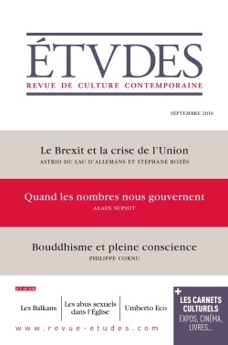 ETUDES SEPTEMBRE 2016