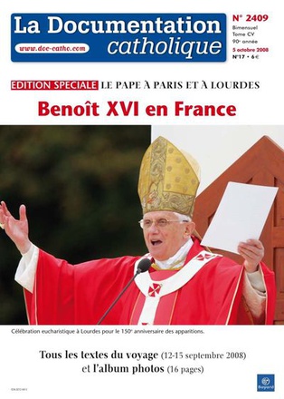 DOC CATHO N2409 05/10/2008 BENOIT XVI EN FRANCE