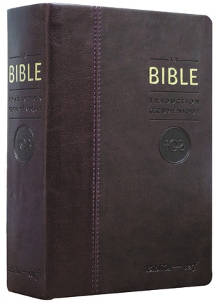 BIBLE TOB NOTES ESSENTIELLES PETIT FORMAT SIMILICUIR BORDEAUX TRANCHE OR SOUS ETUI