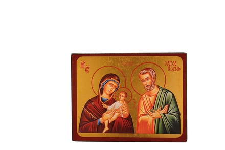 LA SAINTE FAMILLE - MINI ICONE AUTOCOLLANTE 7X5 CM - 453.11