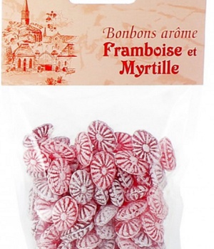 BONBONS FRAMBOISE MYRTILLE 150G