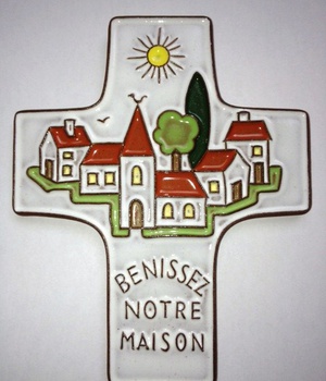 CROIX BENISSEZ NOTRE MAISON CERAMIQUE BLANC