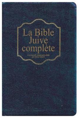 LA BIBLE JUIVE COMPLETE - EDITION DE LUXE souple bleue marine, fibrocuir, tranche or et onglets