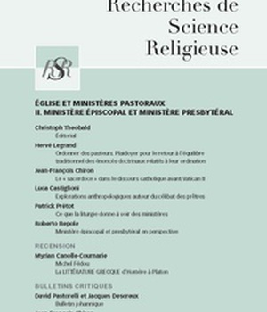 EGLISE ET MINISTERES PASTORAUX TOME 2 NUMERO 109/2
