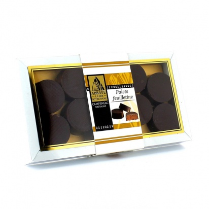 COFFRET DE CHOCOLATS 10 PALETS FEUILLETINE