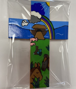 CROIX BOIS PEINT LA ESPERANZA