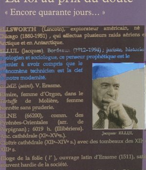 LA FOI AU PRIX DU DOUTE - "ENCORE QUARANTE JOURS..."