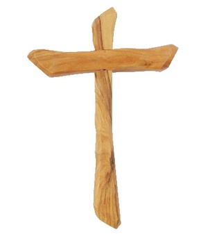 CROIX BOIS OLIVIER NUE SEULE 12 CM