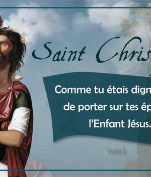 CARTES SAINT CHRISTOPHE, PROTECTEUR DES VOYAGEURS PAR LOT DE 20 EX