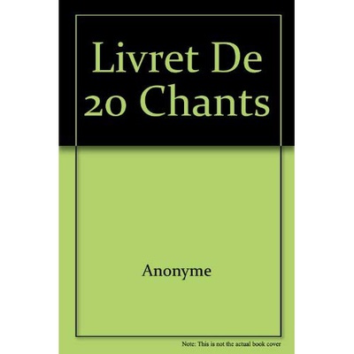 RANDONNEE LIVRET DE 20 CHANTS