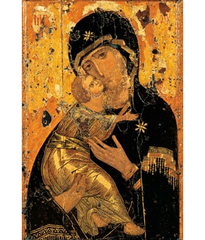 ICONE DE LA VIERGE DE VLADIMIR 10.5 X 14.5