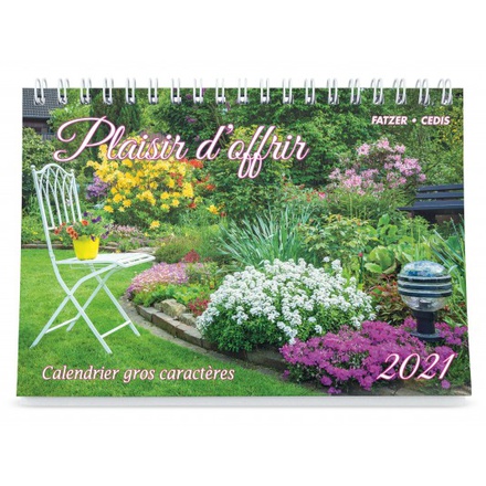 PLAISIR D OFFRIR-GROS CARACTERES - CALENDRIER GBK 2021