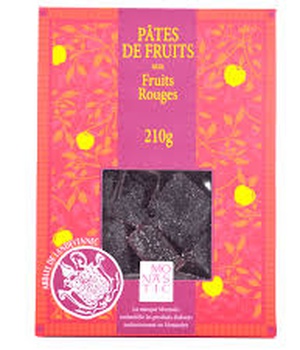 PATES DE FRUITS AUX FRUITS ROUGES - 210G