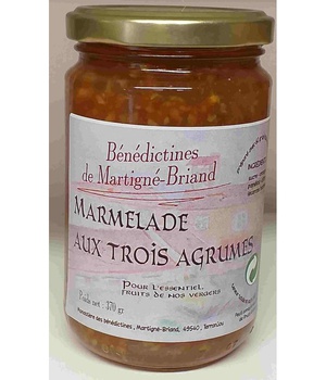 MARMELADE AUX TROIS AGRUMES, POT DE 370 G