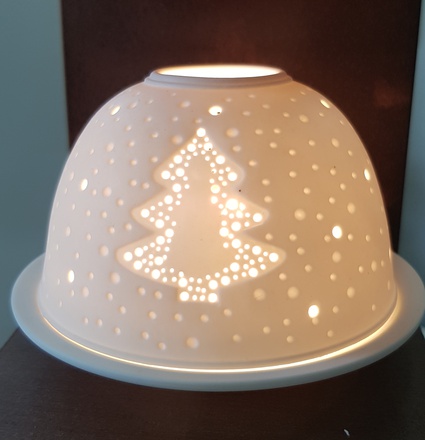 PHOTOPHORE PORCELAINE SAPIN
