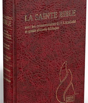 BIBLE D'ETUDE SEGOND NEG SCOFIELD, GRENAT - COUVERTURE RIGIDE, SKYVERTEX