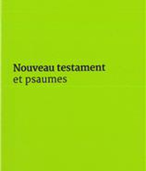 NOUVEAU TESTAMENT ET PSAUMES - COUVERTURE VINYLE VERTE