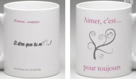 MUG ST VALENTIN ROSE