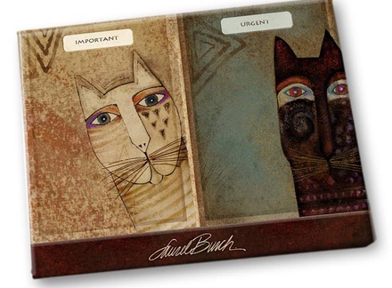 BLOC-NOTE AVEC FENETRE - LB CHATS ETHNIQUES116X150MM