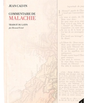 COMMENTAIRE DE MALACHIE