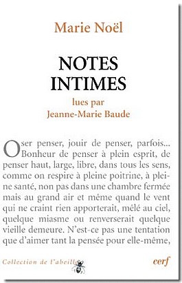 NOTES INTIMES DE MARIE NOEL