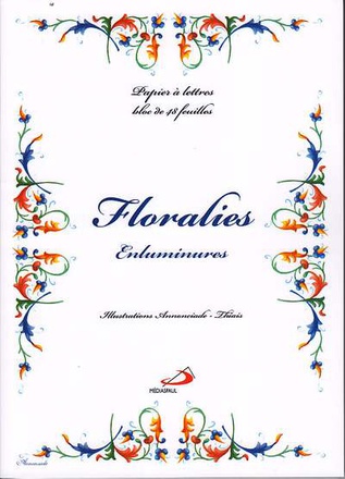 PAPIER A LETTRES FLORALIES ENLUMINURES BPL15