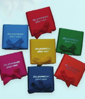 COFFRET 60 VERSETS BOITE CARREAU ORANGE PROMESSES POUR VOUS