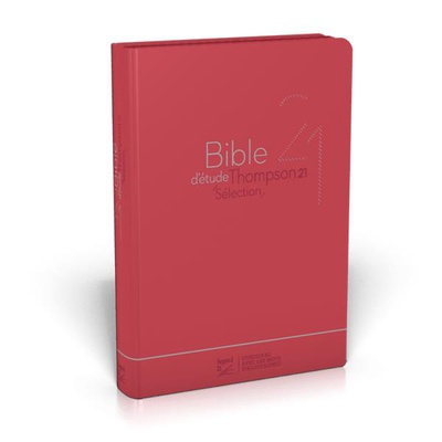 BIBLE D'ETUDE THOMPSON 21 SELECTION, COUV. SOUPLE ROUGE, ZIPPER