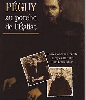 PEGUY AU PORCHE DE L'EGLISE