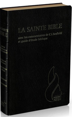 BIBLE D'ETUDE SEGOND NEG SCOFIELD, NOIRE - COUVERTURE SOUPLE, FIBROCUIR, TRANCHE OR, AVEC ONGLETS