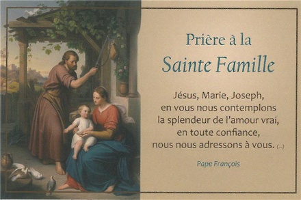 CARTES SAINTE FAMILLE PAR LOT DE 20