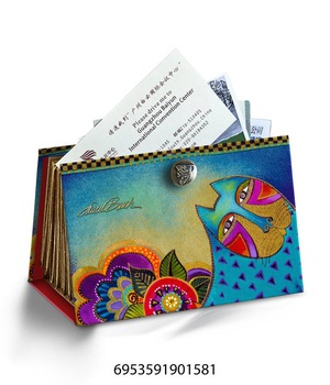 POCHE ACCORDEON PETIT FORMAT DE 8 COMPARTIMENTS - LB CHATS MULTICOLORES130X80X70