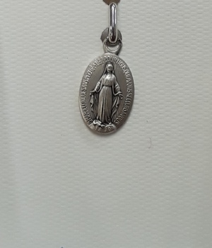 MEDAILLE MIRACULEUSE ARGENT 7X10 CM