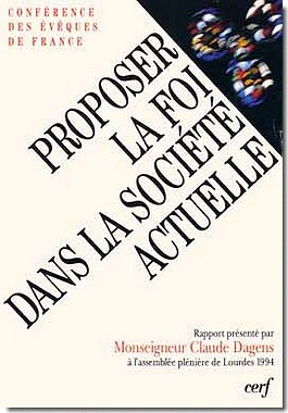 PROPOSER LA FOI DANS LA SOCIETE ACTUELLE, I