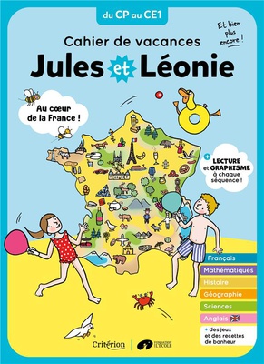 CAHIER DE VACANCES JULES ET LEONIE DU CP AU CE1