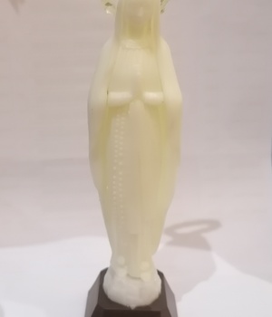 STATUE FLUORESCENTE ASSEMBLEE ND DE LOURDES H 14 CM