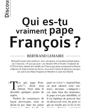 DISCOURS N 0 - QUI ES-TU VRAIMENT PAPE FRANCOIS ?
