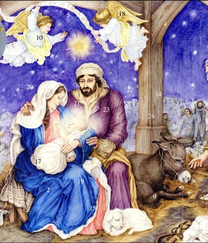 CALENDRIER DE L'AVENT - PETIT JESUS EST NE - CAMPINOTI