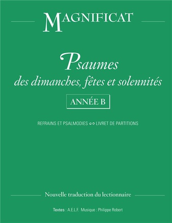 PSAUMES DIMANCHES, FETES ET SOLENNITES - ANNEE B