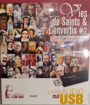 VIES DE SAINTS ET CONVERTIS TOME 2 - COFFRET AUDIO CLE USB (USB4)